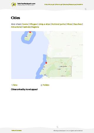 example page 6 from our offline Travel Guide for Equatorial Guinea